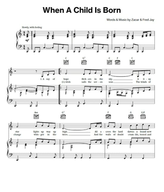 a child is born in bethlehem printable free sheet music for piano 