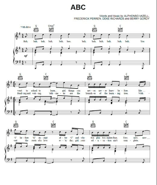 abc printable free sheet music for piano 