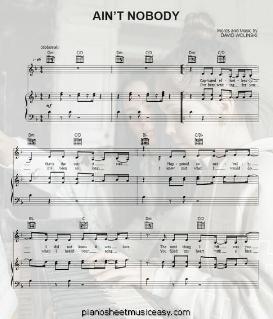 aint nobody piano printable free sheet music for piano 