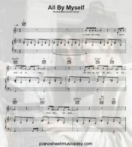 all by myself sheet music pdf