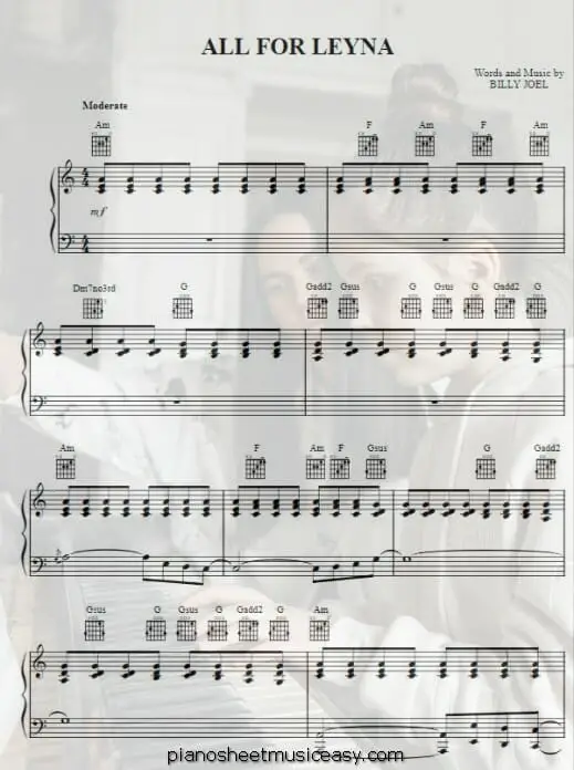 all for leyna printable free sheet music for piano 