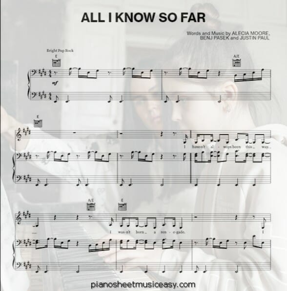 all i know so far printable free sheet music for piano 