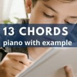 13 chords piano example