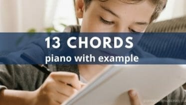 13 chords piano example