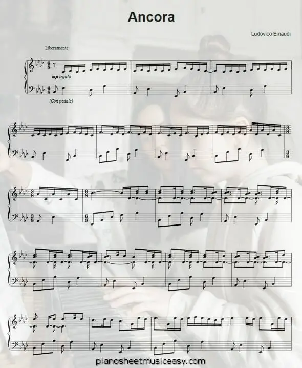 ancora printable free sheet music for piano 