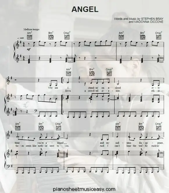 angel eyes printable free sheet music for piano 
