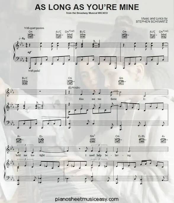 as long as youre mine printable free sheet music for piano 