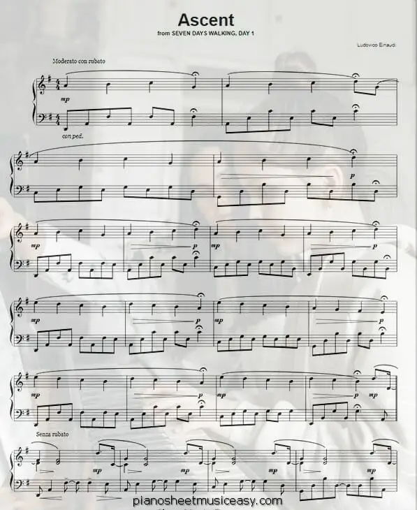 ascent printable free sheet music for piano 