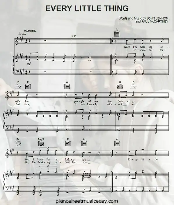 every little thing printable free sheet music for piano 