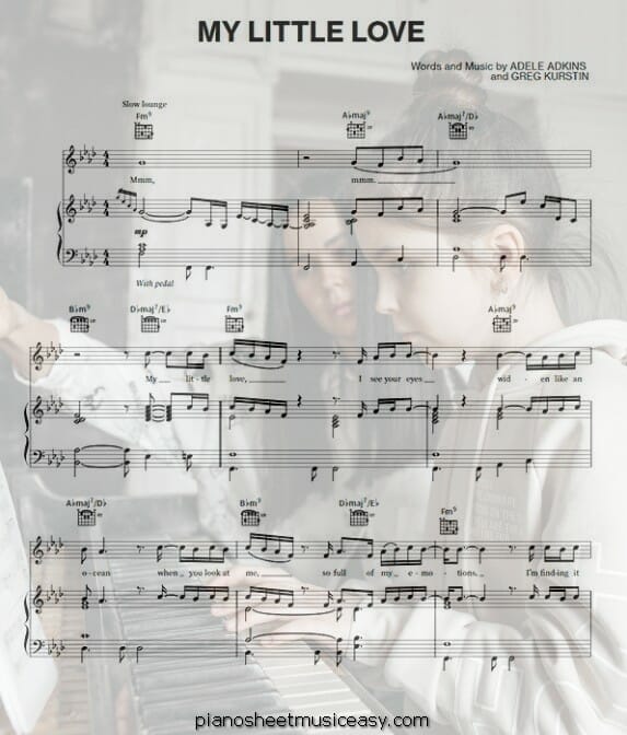 my little love printable free sheet music for piano 