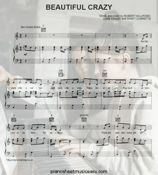 beautiful crazy printable free sheet music for piano 