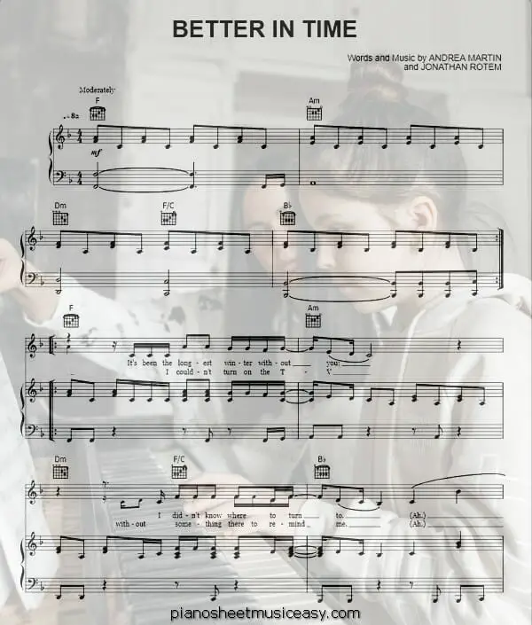 better in time printable free sheet music for piano 