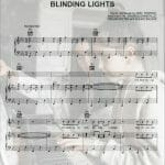 blinding lights sheet music pdf