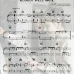 bloody well right sheet music pdf