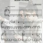 born to run printable free sheet music for piano