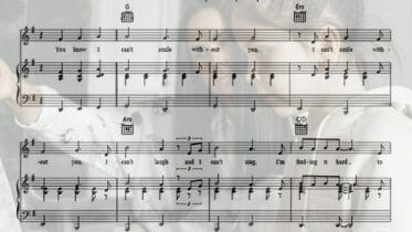 Can't smile without you sheet music pdf