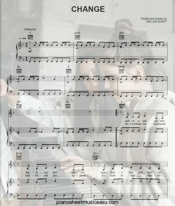 change printable free sheet music for piano 