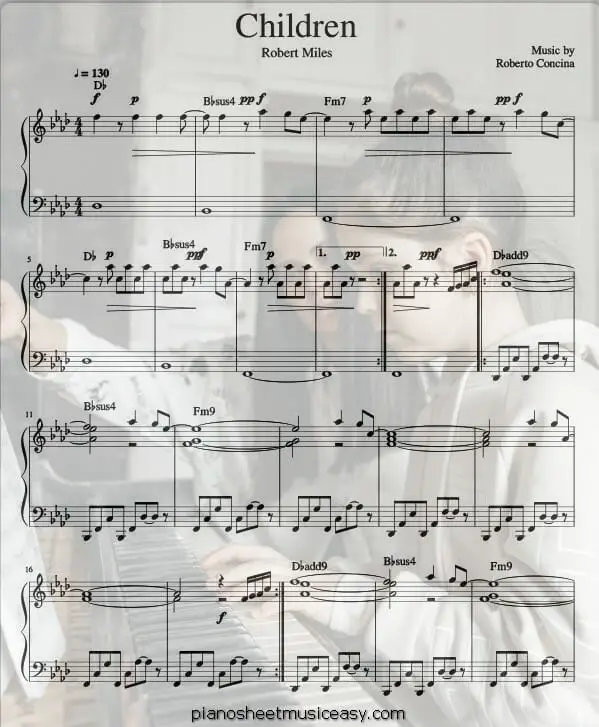 children printable free sheet music for piano 