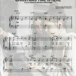 christmas time is here easy piano sheet music pdf