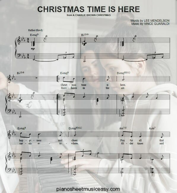 christmas time is here vince guaraldi sheet music PDF