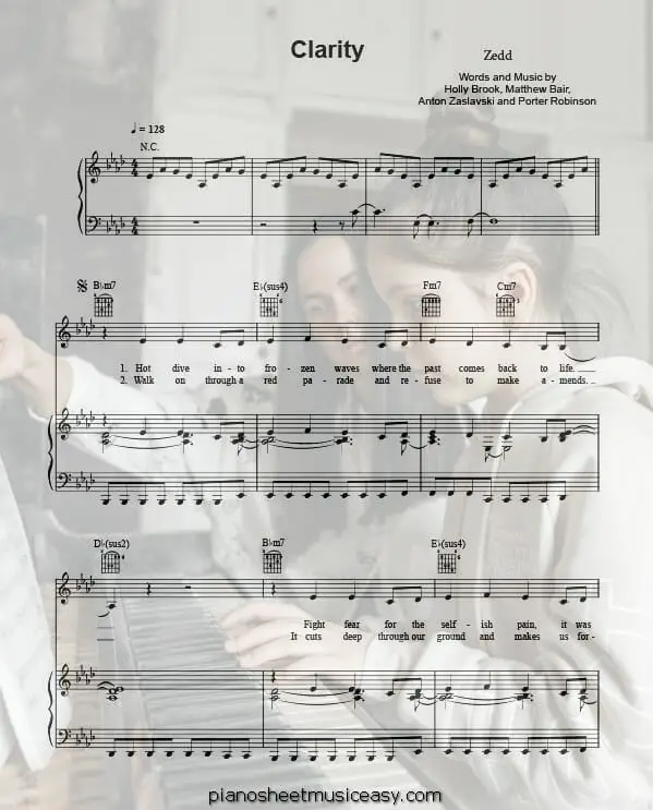 clarity printable free sheet music for piano 