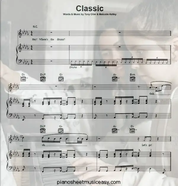 classic printable free sheet music for piano 