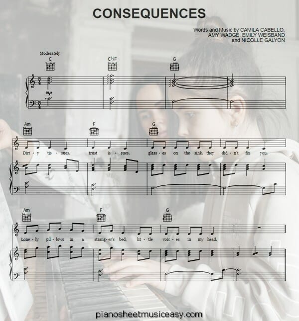 consequences printable free sheet music for piano 