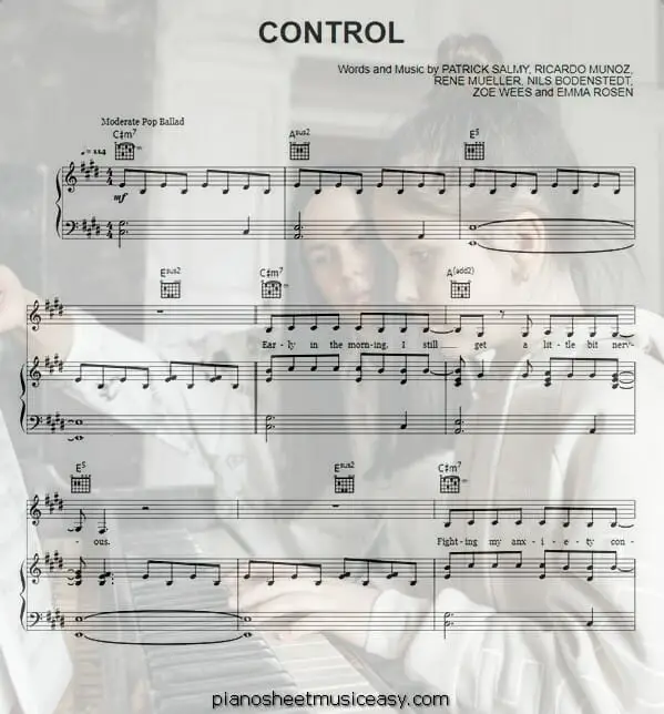 control printable free sheet music for piano 