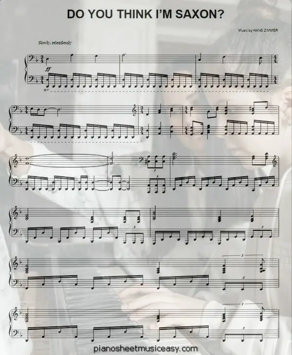 do you think im saxon printable free sheet music for piano 