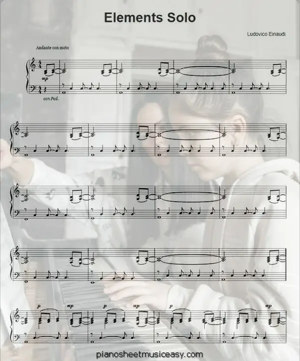 elements printable free sheet music for piano 