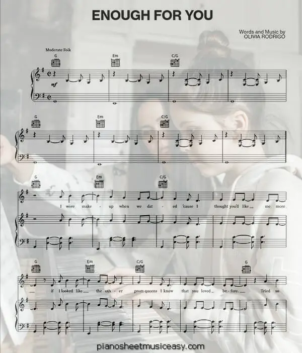 enough for you printable free sheet music for piano 