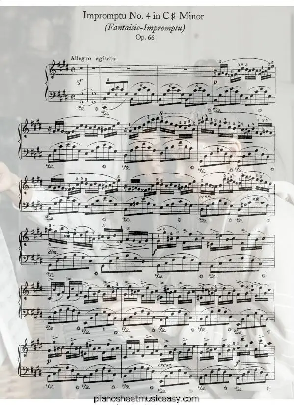 fantaisie impromptu printable free sheet music for piano 
