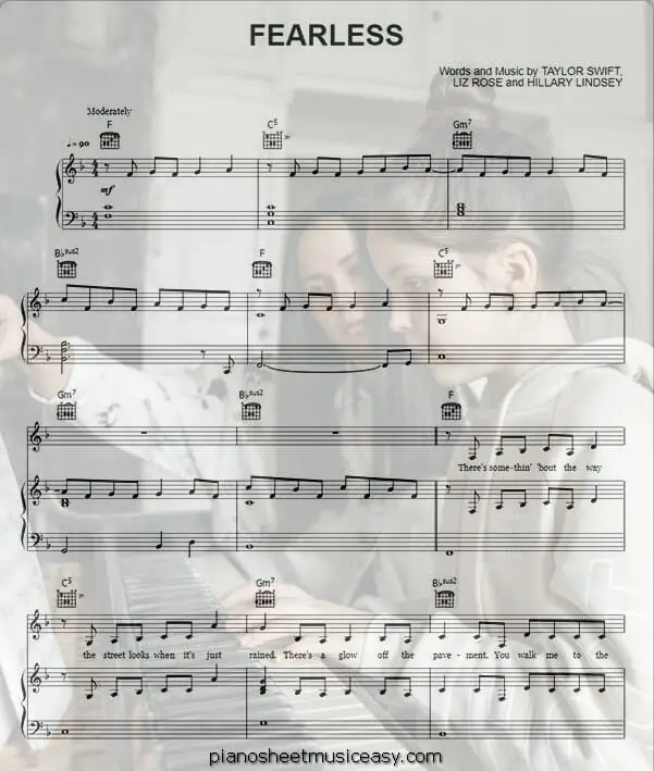 fearless printable free sheet music for piano 