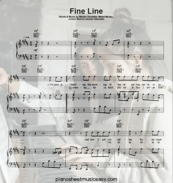 fine line printable free sheet music for piano 