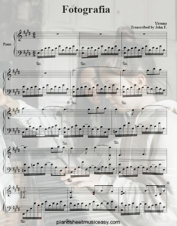 fotografia printable free sheet music for piano 