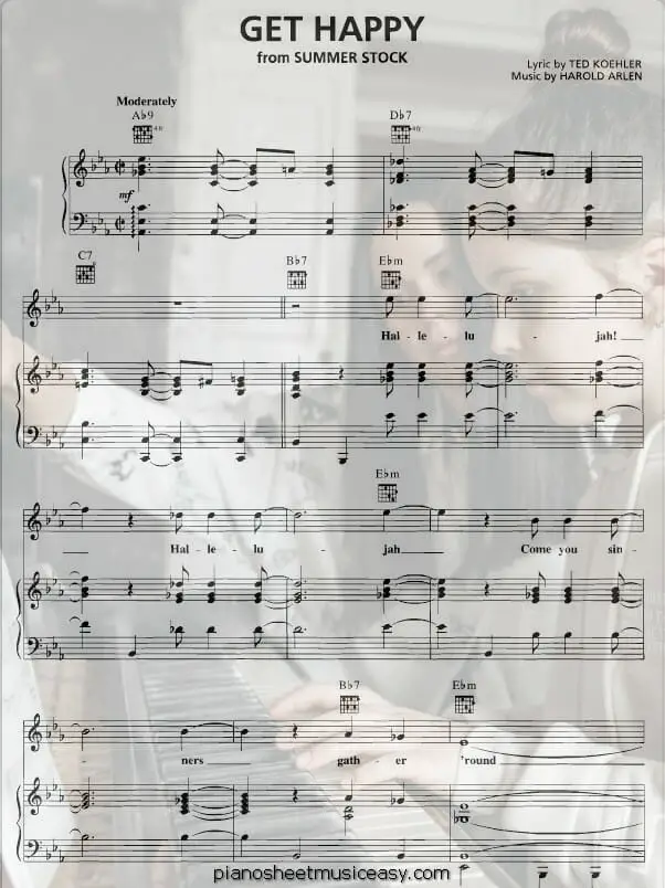 get happy printable free sheet music for piano 