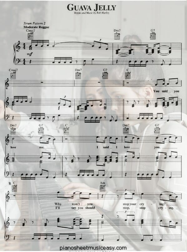 guava jelly printable free sheet music for piano 