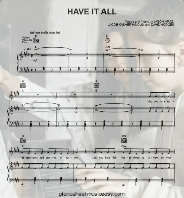 have it all printable free sheet music for piano 