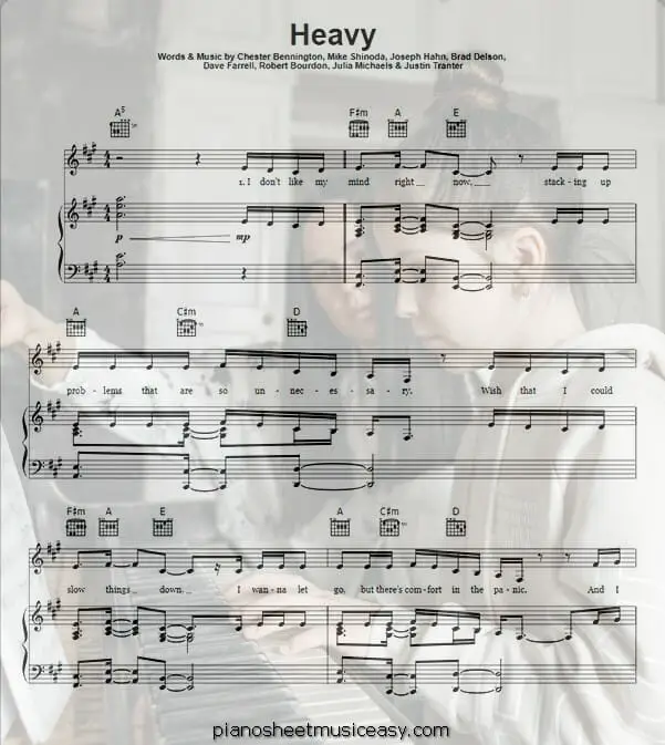 heavy printable free sheet music for piano 