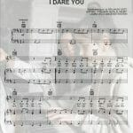 i dare you sheet music pdf
