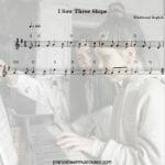I saw three ships flute sheet music PDF