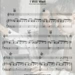 i will wait sheet music pdf
