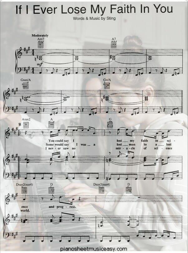 if i ever lose my faith in you printable free sheet music for piano 