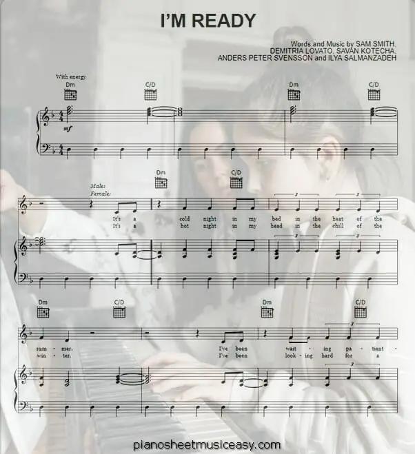 im ready printable free sheet music for piano 