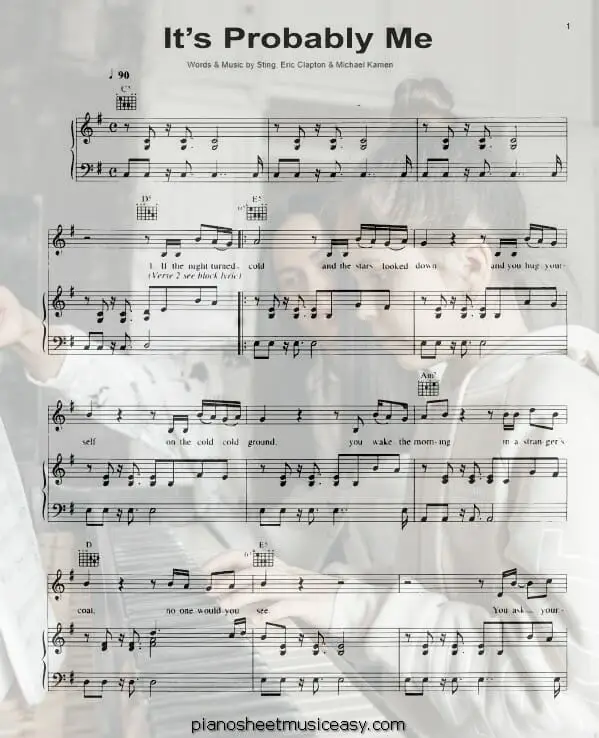 its probably me printable free sheet music for piano 
