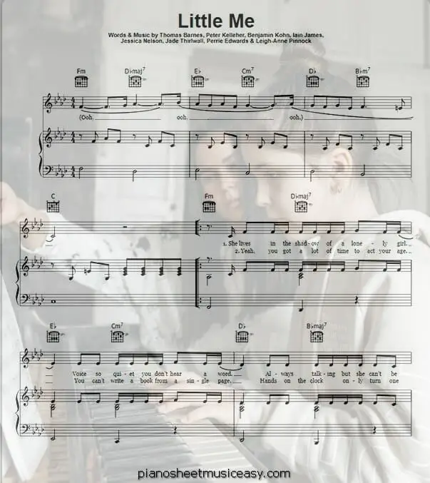 little me printable free sheet music for piano 