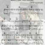 mary did you know piano sheet music pdf