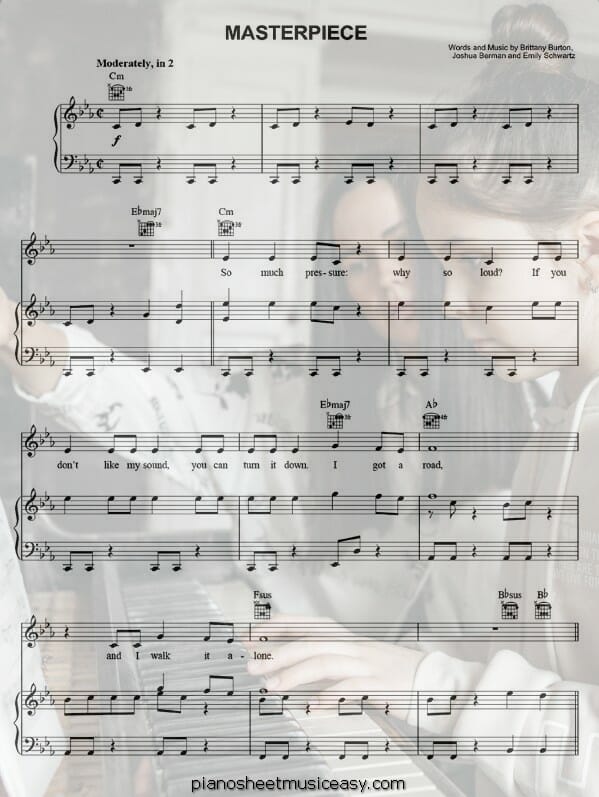masterpiece printable free sheet music for piano 