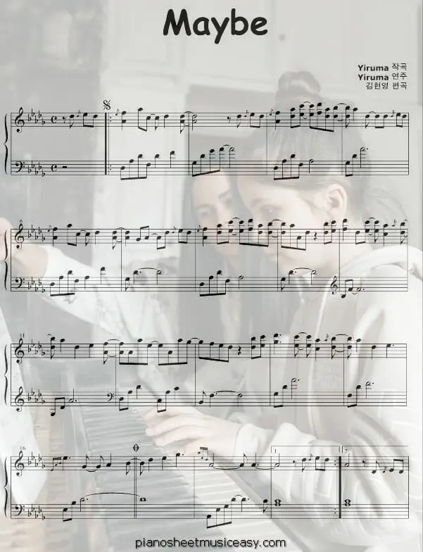 maybe printable free sheet music for piano 