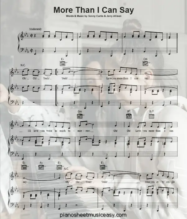 more than i can say printable free sheet music for piano 